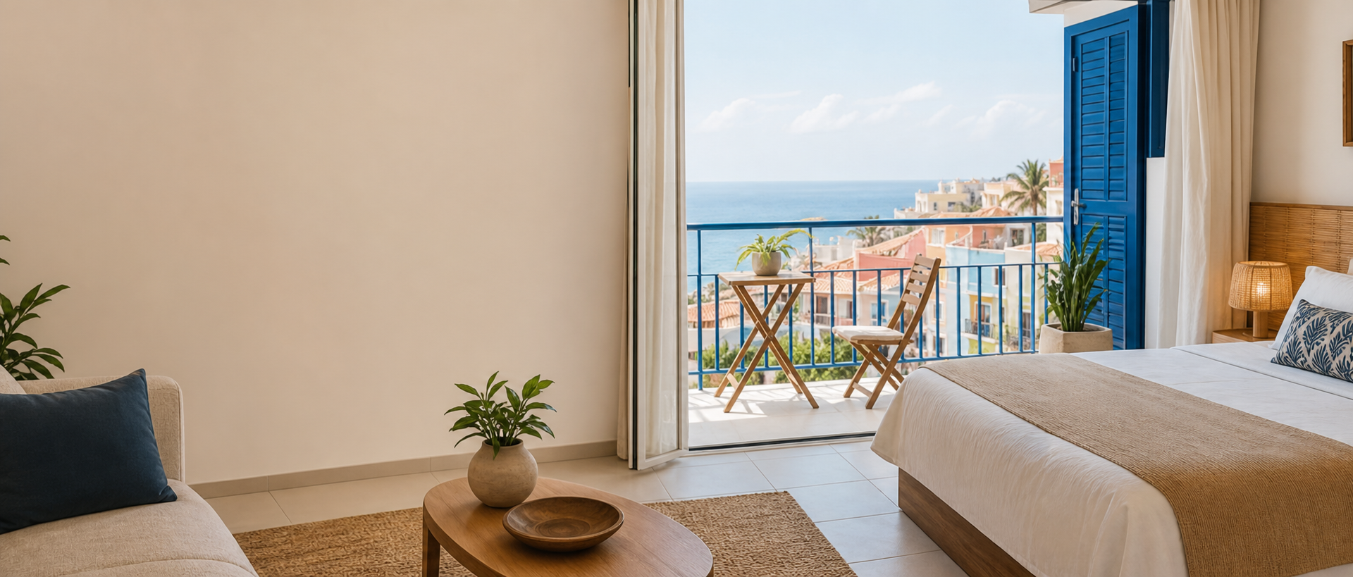 Apartamento iluminado com vista costeira em Salvador